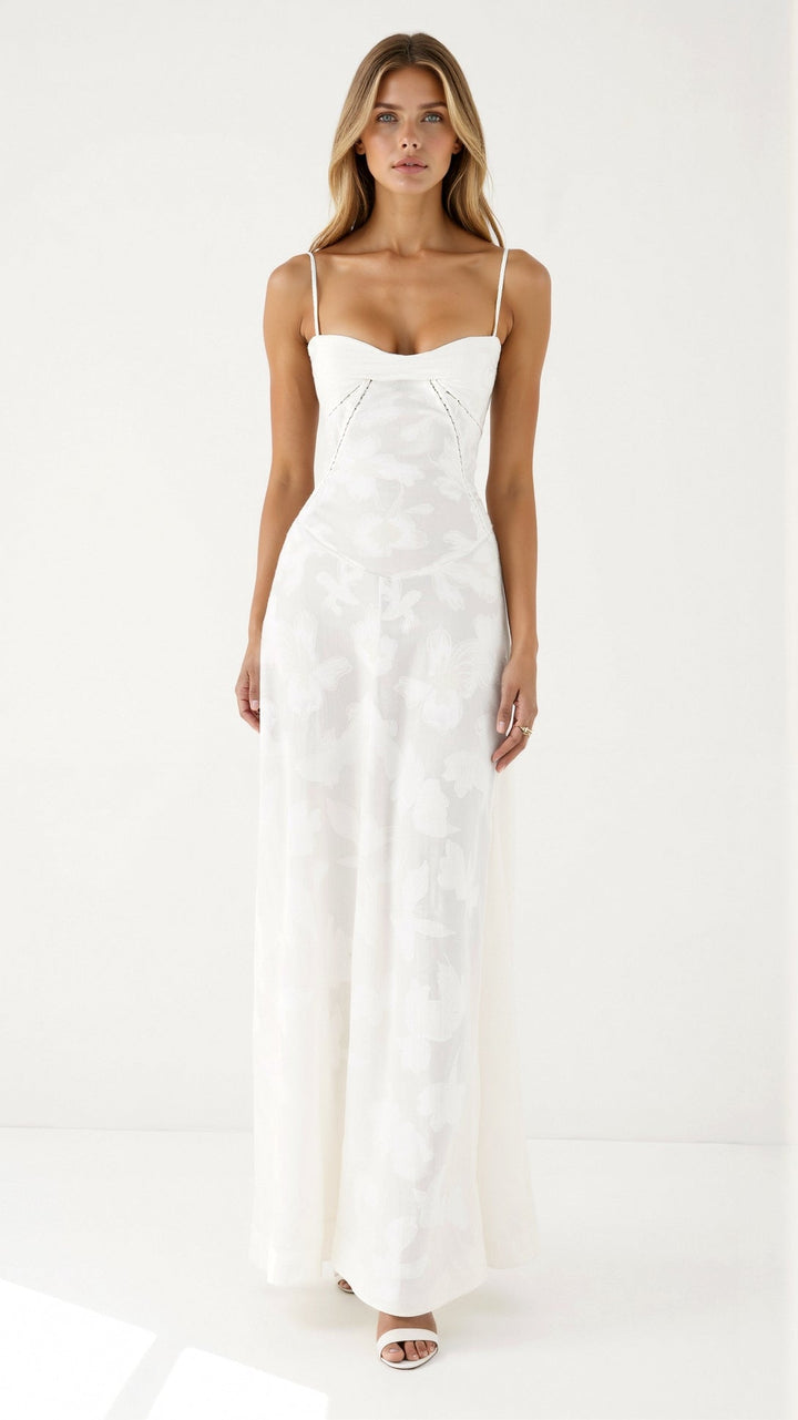 Caroline | Women’s Wedding Guest Slip Maxi Dress