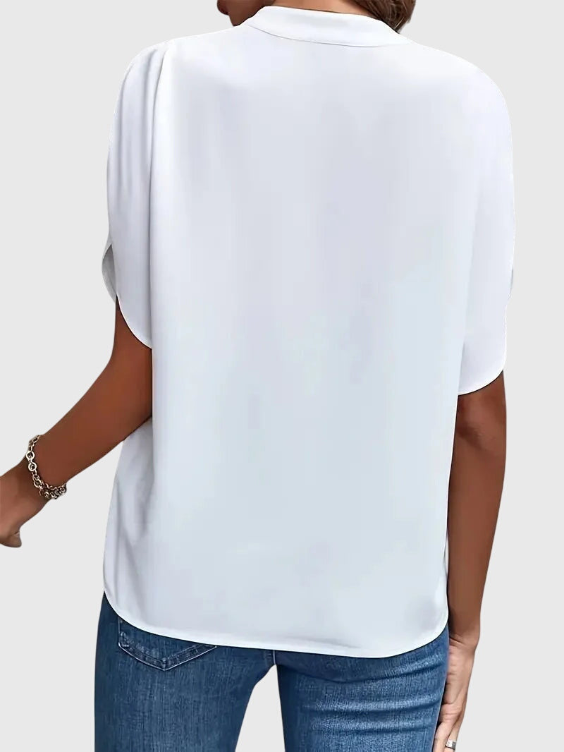 Beatrix | Soft And Elegant V-Neck Shirt