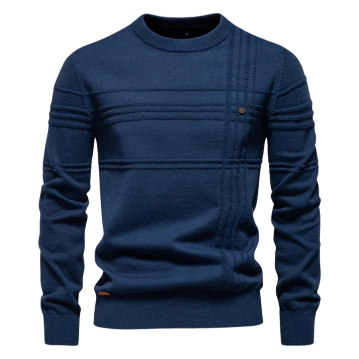 Cassian | Classic Herringbone Elegance Sweater