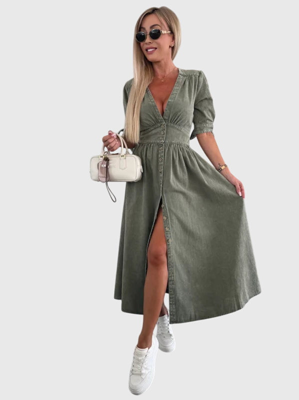 Sophia | Elegant Denim Dress