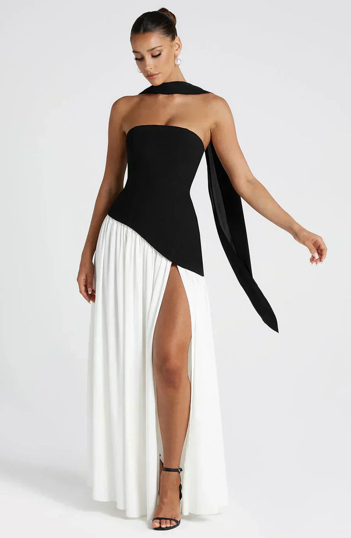 Emily | Women Wedding Guest Asymmetric Maxi Dress