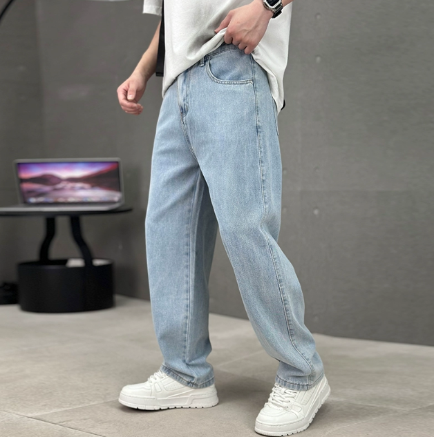 Christian | Men’s Loose Fit Straight Leg Casual Jeans