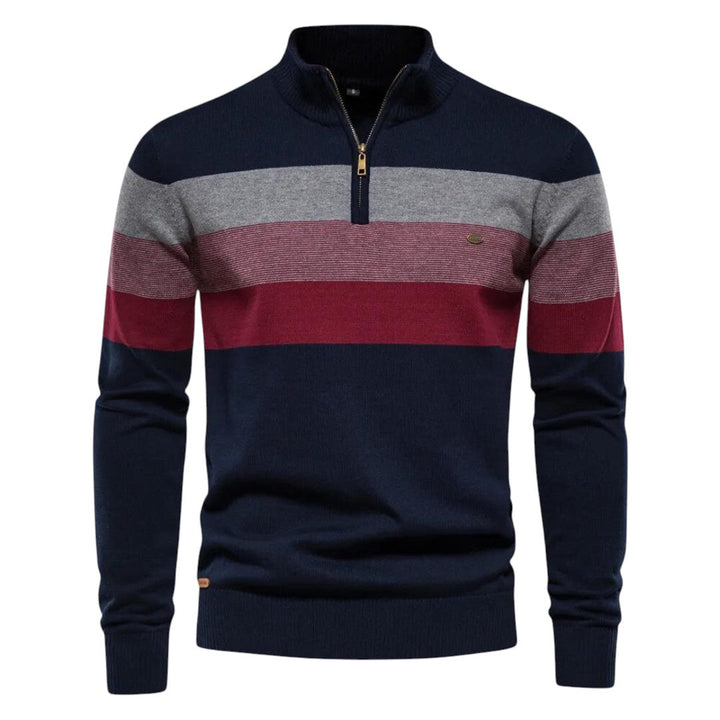 Henri | Modern Zip-Up Collar Sweater