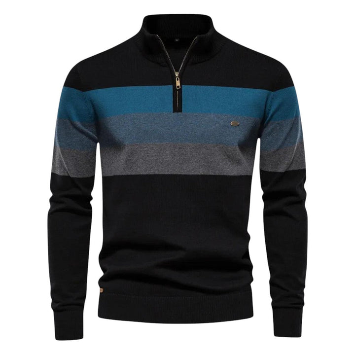 Henri | Modern Zip-Up Collar Sweater